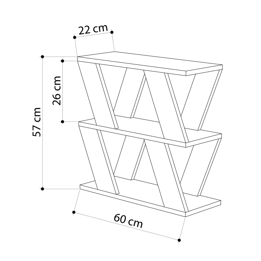 Mesa plegable LAZENA 57x60 cm blanco