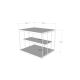 Mesa plegable LIFON 40x50 cm blanco/negro