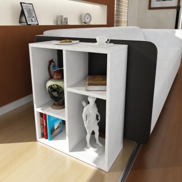 Mesa plegable LUPUS 63,6x51,4 cm blanco