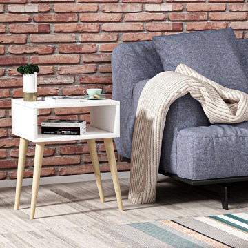 Mesa plegable MIKA 59x45 cm blanco