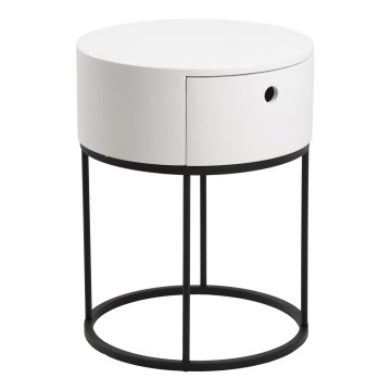 Mesita de noche COLUM blanco