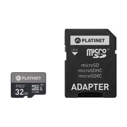 MicroSDHC 32GB U3 Pro 90MB/s + adaptador SD