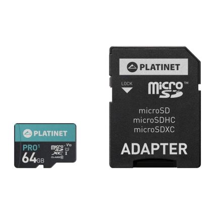 MicroSDXC 64GB U1 Pro 70MB/s + adaptador SD