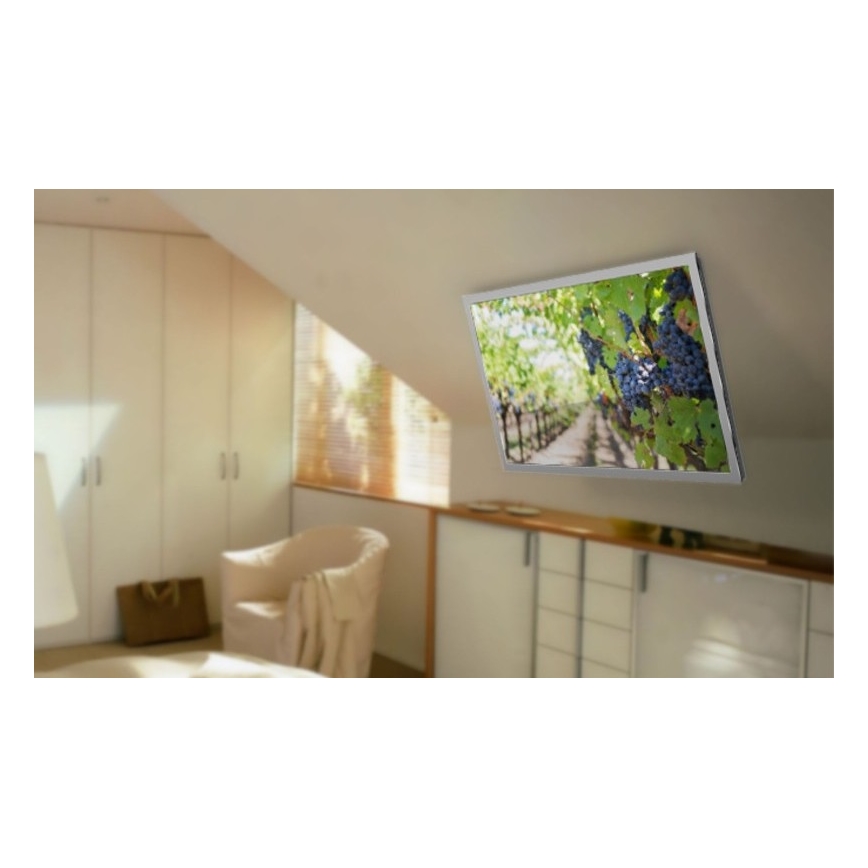 MK FLORIA MKF-20DM444 - Soporte inteligente de techo para TV 55" negro Wi-Fi TUYA + control remoto