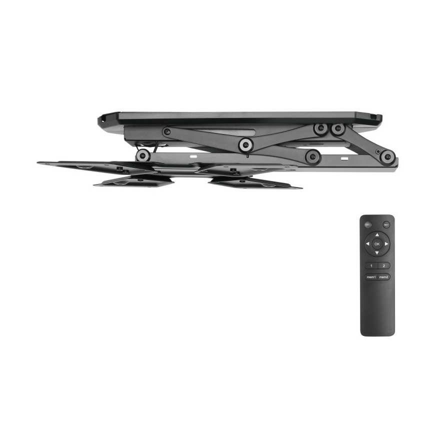 MK FLORIA MKF-20DM444 - Soporte inteligente de techo para TV 55" negro Wi-Fi TUYA + control remoto
