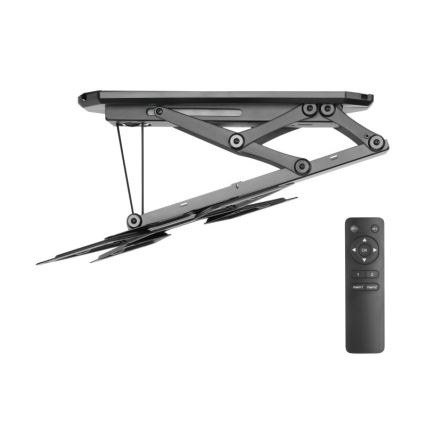 MK FLORIA MKF-20DM444 - Soporte inteligente de techo para TV 55" negro Wi-Fi TUYA + control remoto
