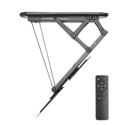 MK FLORIA MKF-20DM444 - Soporte inteligente de techo para TV 55" negro Wi-Fi TUYA + control remoto