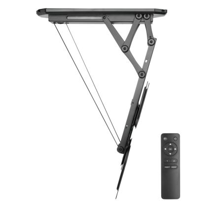 MK FLORIA MKF-20DM444 - Soporte inteligente de techo para TV 55" negro Wi-Fi TUYA + control remoto