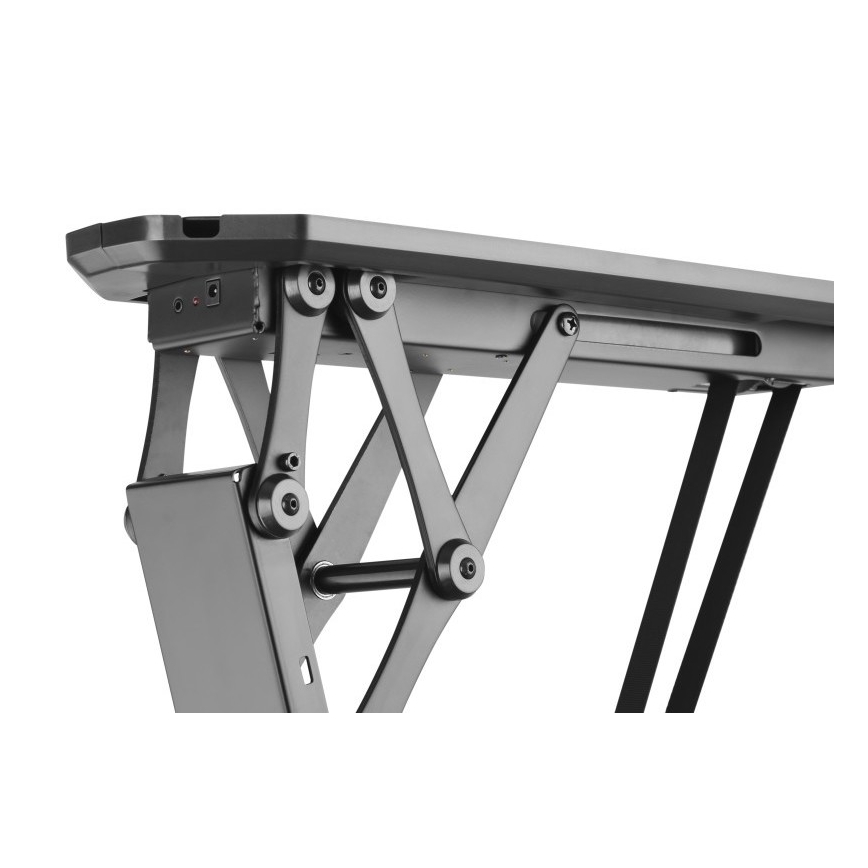 MK FLORIA MKF-20DM444 - Soporte inteligente de techo para TV 55" negro Wi-Fi TUYA + control remoto