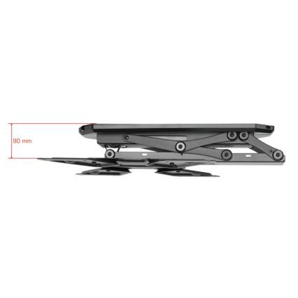 MK FLORIA MKF-20DM444 - Soporte inteligente de techo para TV 55" negro Wi-Fi TUYA + control remoto