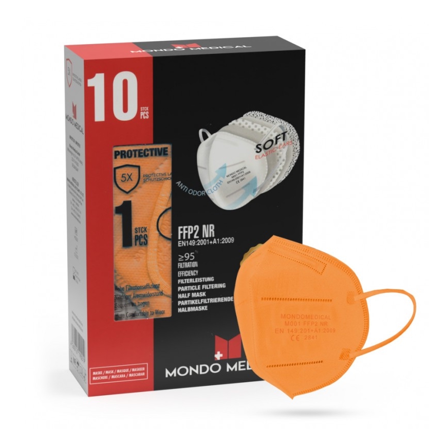 Mondo Medical Respirador FFP2 NR Naranja 1pc