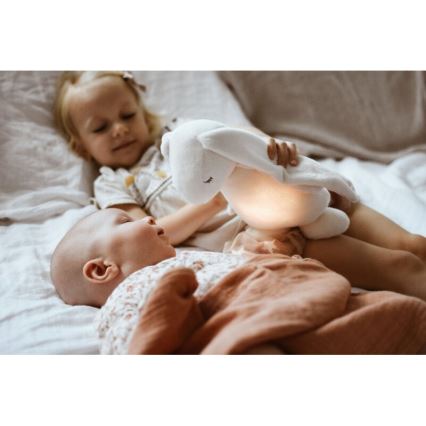Moonie - Pelele con melodía y luz 2.0 conejo organic rosa