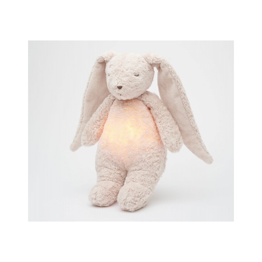 Moonie - Pelele con melodía y luz 2.0 conejo organic rosa