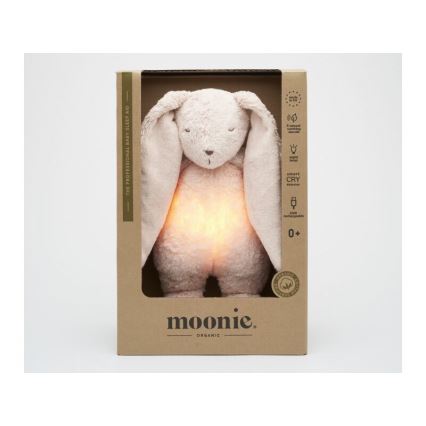 Moonie - Pelele con melodía y luz 2.0 conejo organic rosa