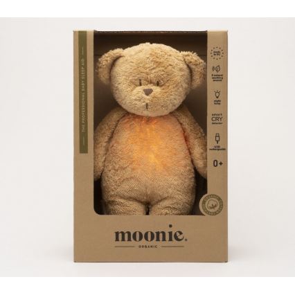 Moonie - Pelele con melodía y luz osito 2.0 orgánico cappuccino