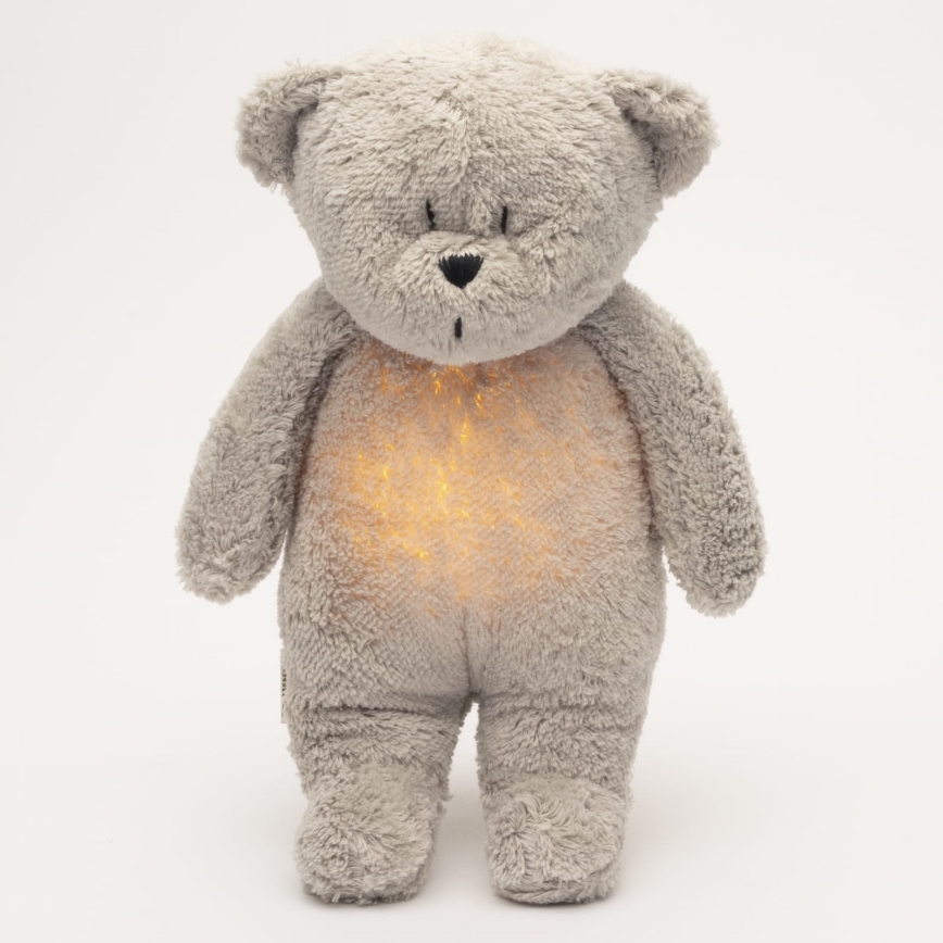 Moonie - Pelele con melodía y luz osito 2.0 orgánico gris