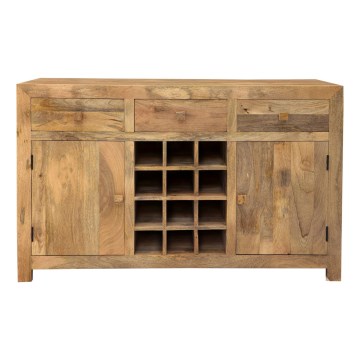 Mueble de bar HINA 140x90 cm madera maciza/mango