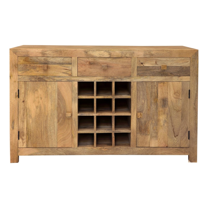 Mueble de bar HINA 140x90 cm madera maciza/mango
