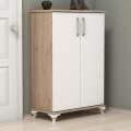 Mueble zapatero ASTA 100x72 cm blanco/beige