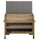 Mueble zapatero CORICA 54x70 cm roble artisan/negro