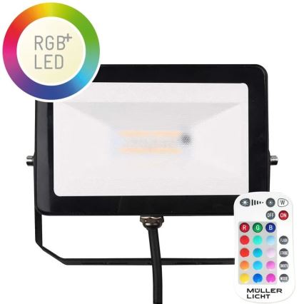 Müller-Licht - Proyector LED RGBW regulable para exteriores LED/10W/230V IP65 + control remoto