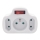 Multitomas 1Z 10A + 2Z 2,5A con interruptor