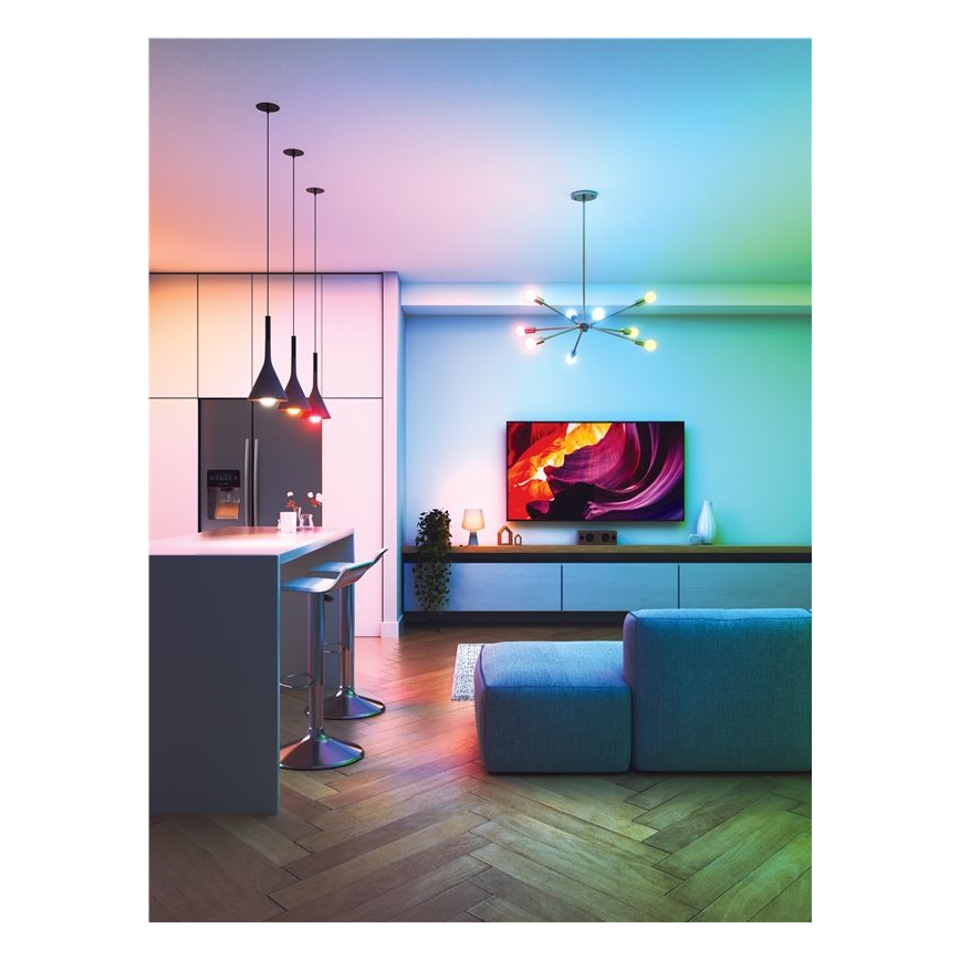 SET 3x Bombilla LED RGBW regulable ESSENTIALS A60 E27/8,5W/230V CRI 90 2700-6500K Wi-Fi - Nanoleaf