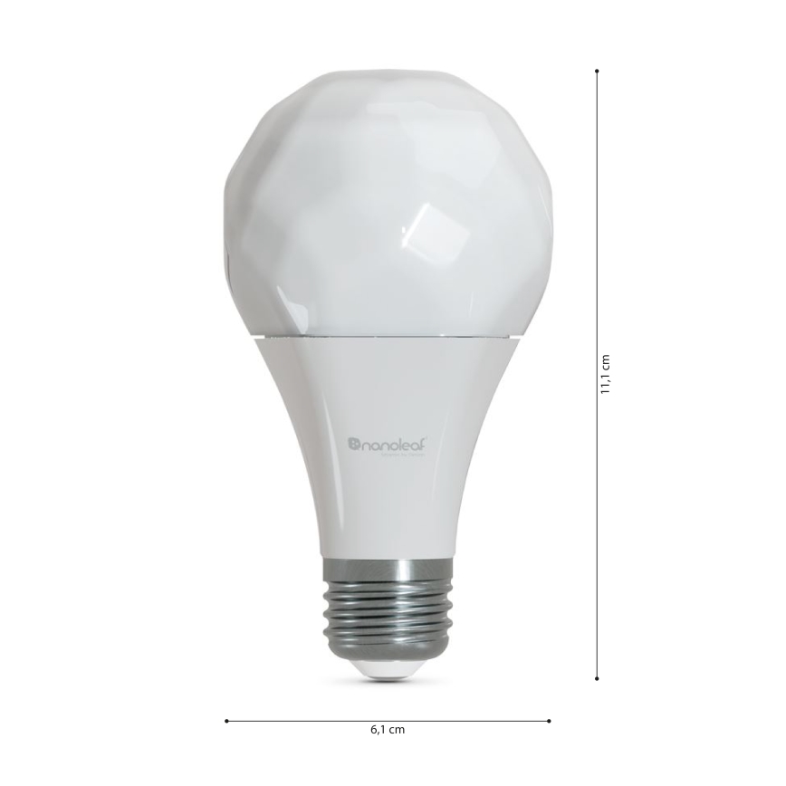 SET 3x Bombilla LED RGBW regulable ESSENTIALS A60 E27/8,5W/230V CRI 90 2700-6500K Wi-Fi - Nanoleaf