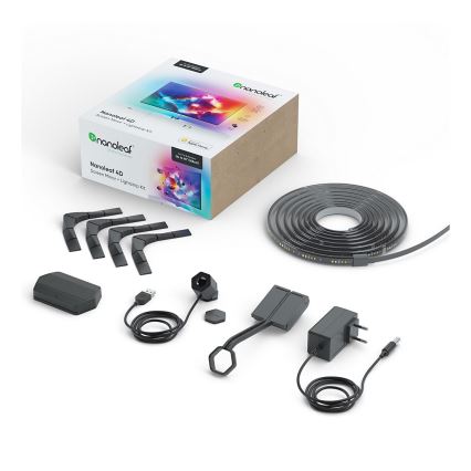 Nanoleaf NF082K02-40LS - Juego para duplicación de pantalla 4D + Tiras de luces 4m 65''