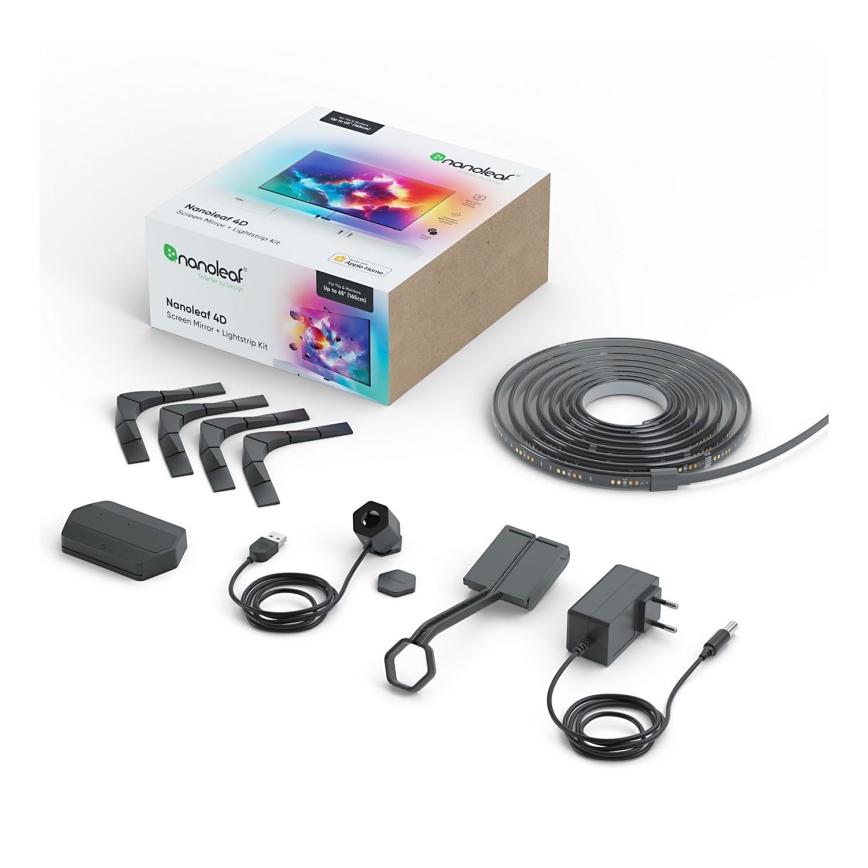 Nanoleaf NF082K02-40LS - Juego para duplicación de pantalla 4D + Tiras de luces 4m 65''