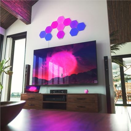 Nanoleaf - SET 9x LED RGB Panel regulable SHAPES HEXAGON LED/2W/230V 1200-6500K Wi-Fi