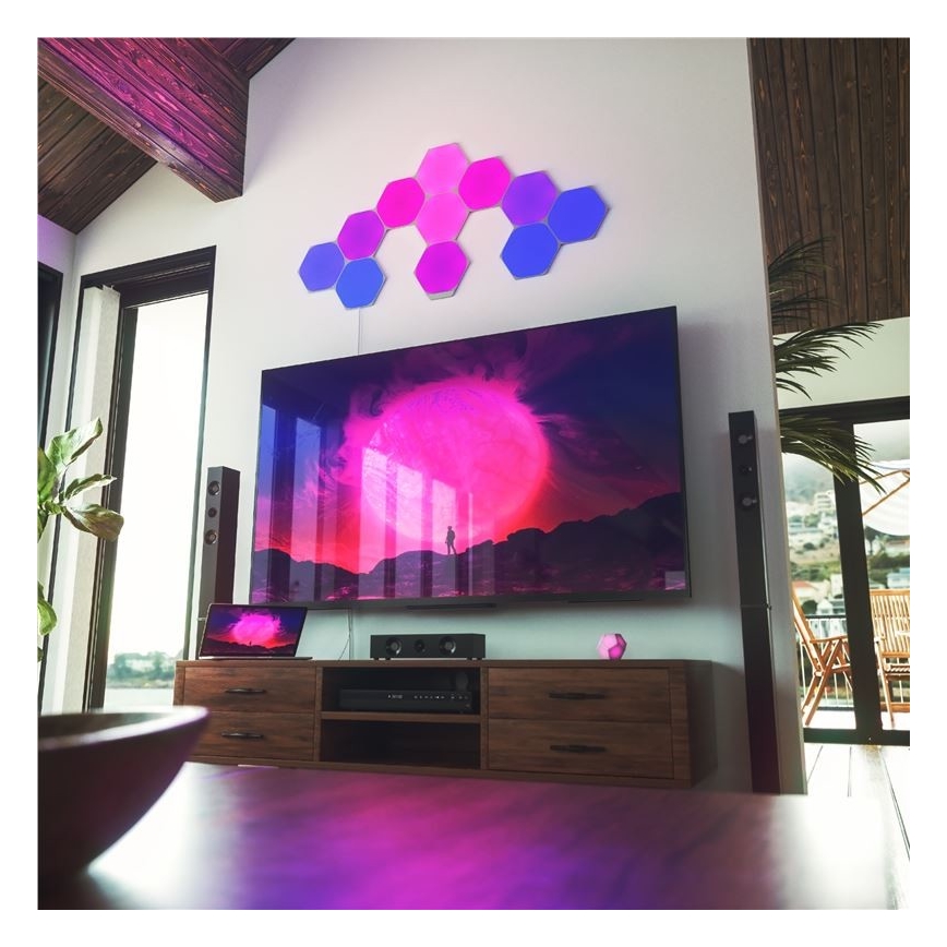Nanoleaf - SET 9x LED RGB Panel regulable SHAPES HEXAGON LED/2W/230V 1200-6500K Wi-Fi