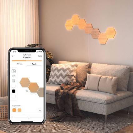 Nanoleaf - SET 3x Panel LED regulable HEXAGONS LED/2W/230V Wi-Fi