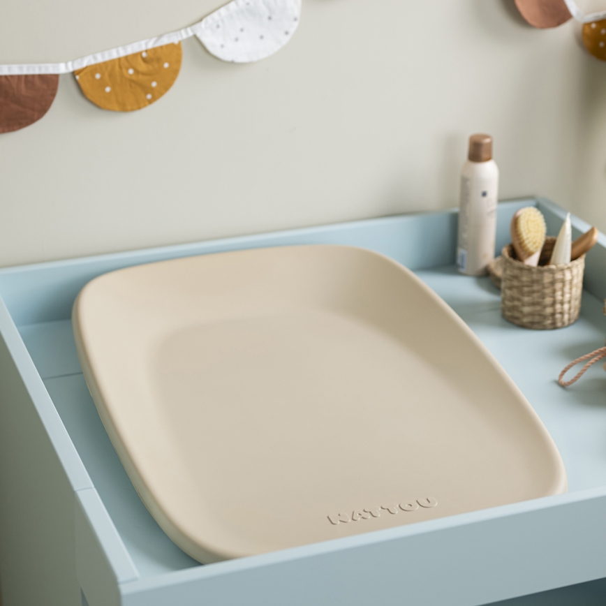 Nattou - Colchón cambiador SOFTY 50x70 cm beige