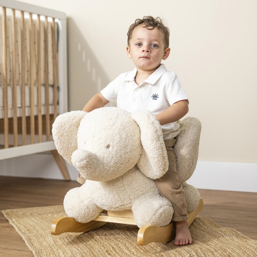 Nattou - Juguete balancín TEDDY elefante beige