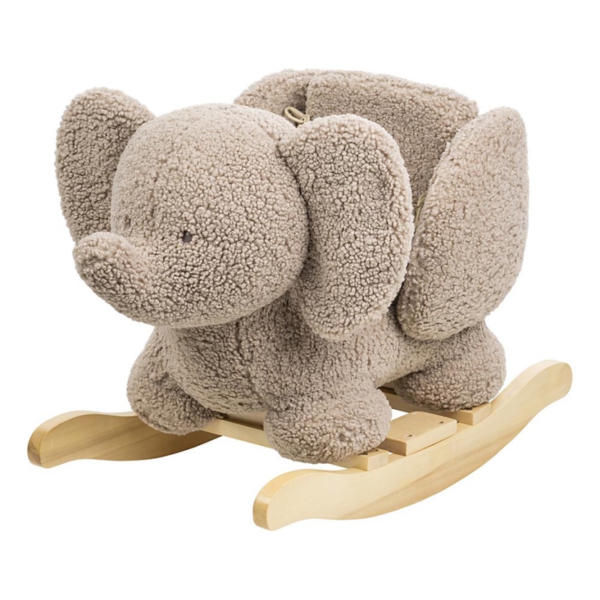 Nattou - Juguete balancín TEDDY elefante marrón