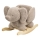 Nattou - Juguete balancín TEDDY elefante marrón