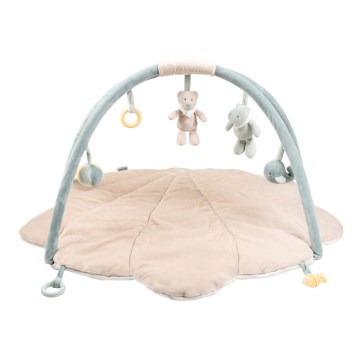 Nattou - Manta infantil para jugar con un trapecio ROMEO, JULES & SALLY