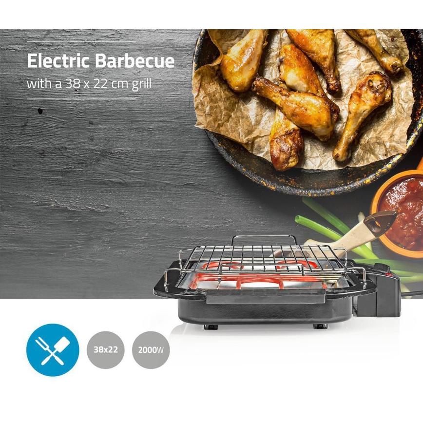Parrilla eléctrica 2000W/230V