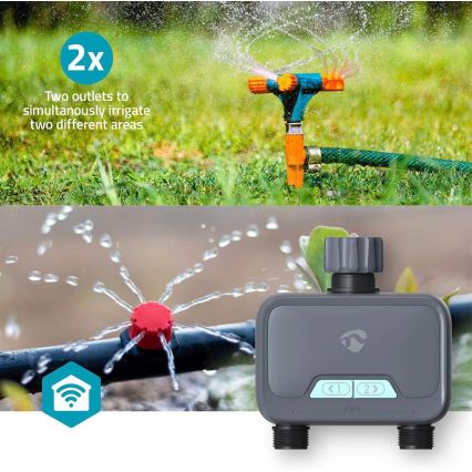 Regulador de flujo de agua 4xAA Wi-Fi Tuya IP54