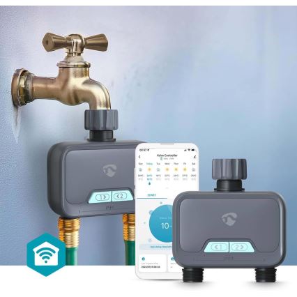 Regulador de flujo de agua 4xAA Wi-Fi Tuya IP54