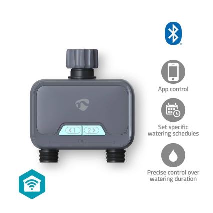 Regulador de flujo de agua 4xAA Wi-Fi Tuya IP54