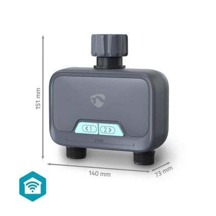 Regulador de flujo de agua 4xAA Wi-Fi Tuya IP54