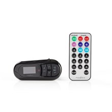 Nedis CATR100BK − Transmisor de coche FM Bluetooth/MP3/12V + control remoto