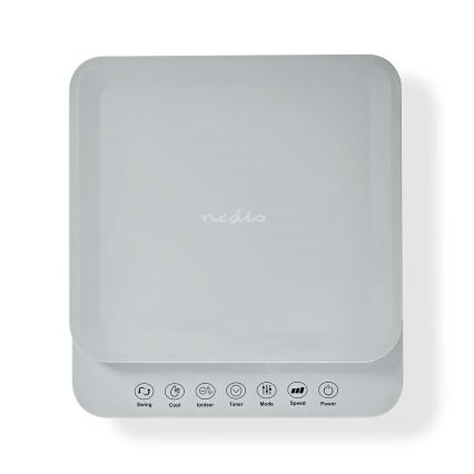 Enfriador de aire 65W/230V Wi-Fi Tuya blanco + control remoto