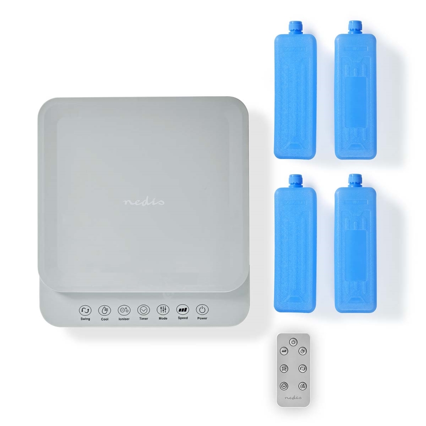 Enfriador de aire 65W/230V Wi-Fi Tuya blanco + control remoto