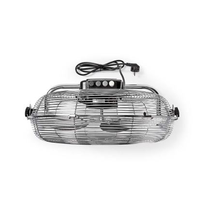 Ventilador de pie 80W/230V cromo brillante