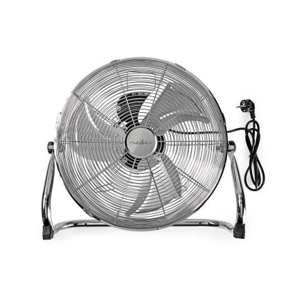 Ventilador de pie 80W/230V cromo brillante