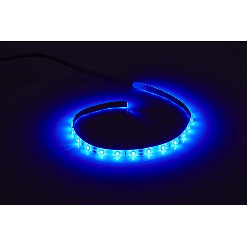 Tira LED para PC de escritorio con fuente de alimentación SATA 100 cm 12V azul