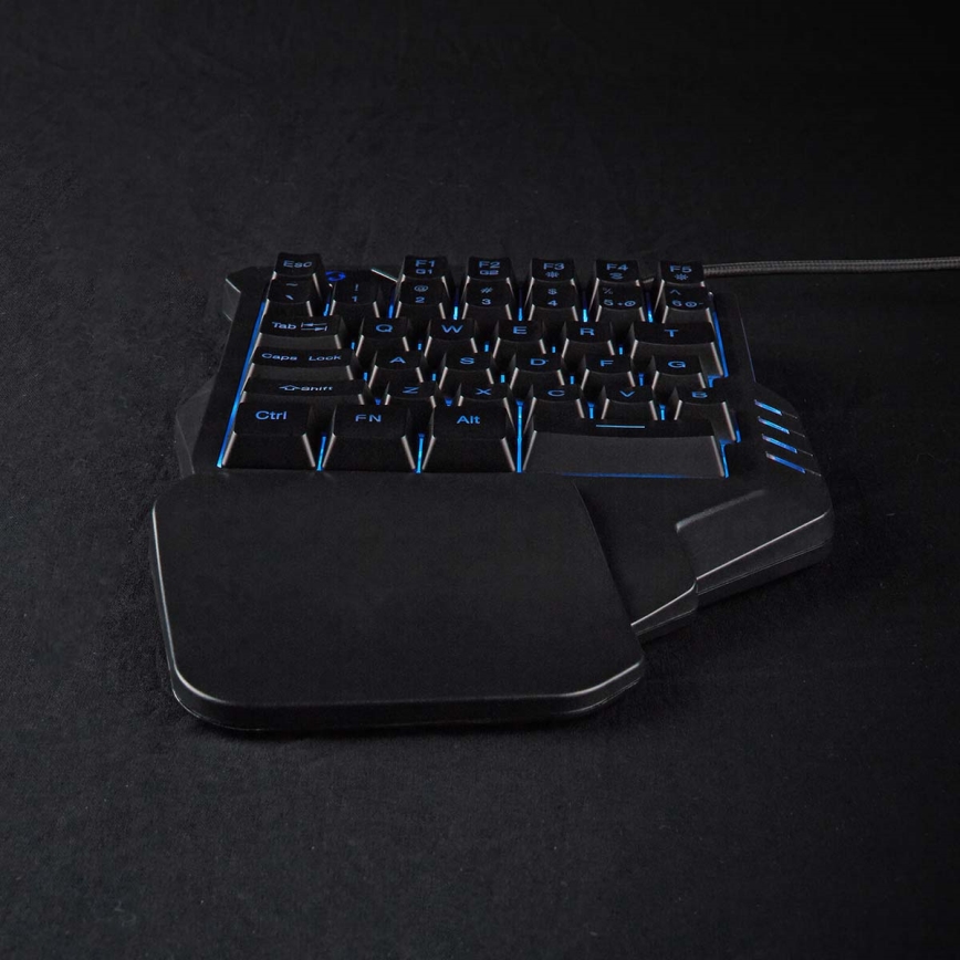 Teclado LED RGB para juegos con una mano 5V